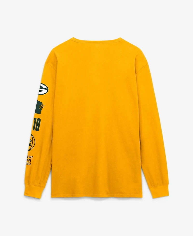 Fanatics Men's Green Bay Packers Checkdown Pass Long-Sleeve Crewneck T-Shirt