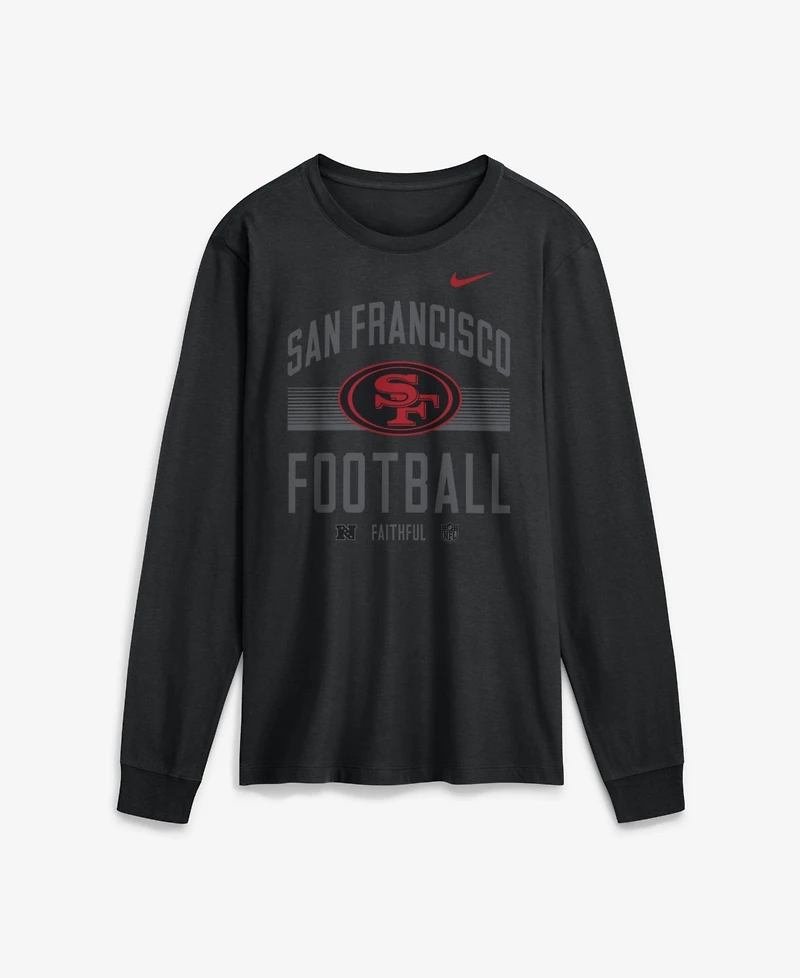 Nike Men's San Francisco 49ers Always Prepared Essential Long-Sleeve Crew Neck T-Shirt