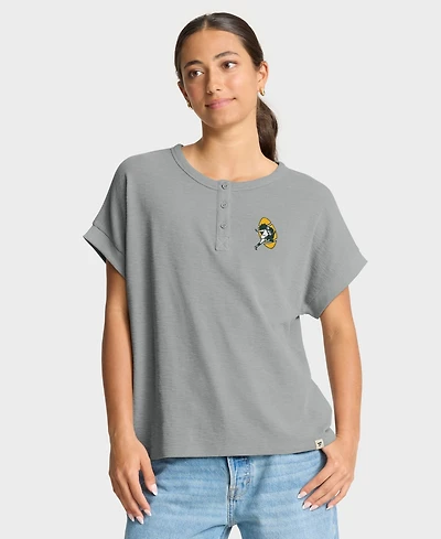 Fanatics Women's Hometown Premium Oversized Short-Sleeve Henley Shirt