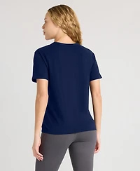 Fanatics Women's Denver Broncos Essential Legacy Screen Print Relaxed-Fit Crewneck T-Shirt