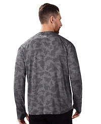 Msx by Michael Strahan Men's Detroit Lions Performance Camo Long-Sleeve T-Shirt