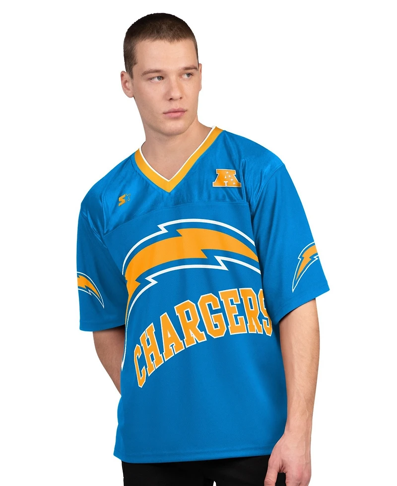Starter Men's Powder Blue/White Los Angeles Chargers Short Sleeve & Long T-Shirt, 2-Piece Set