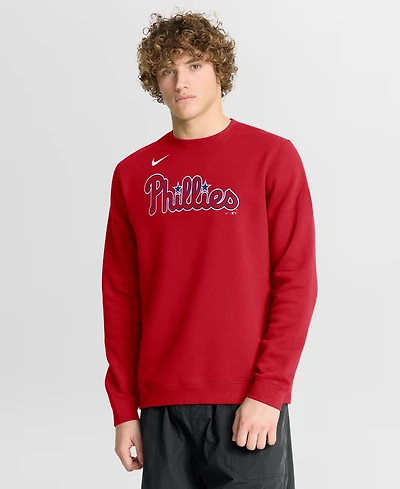 Nike Men's Philadelphia Phillies Primetime Wordmark Fleece Sweatshirt