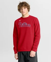 Nike Men's Philadelphia Phillies Primetime Wordmark Fleece Sweatshirt