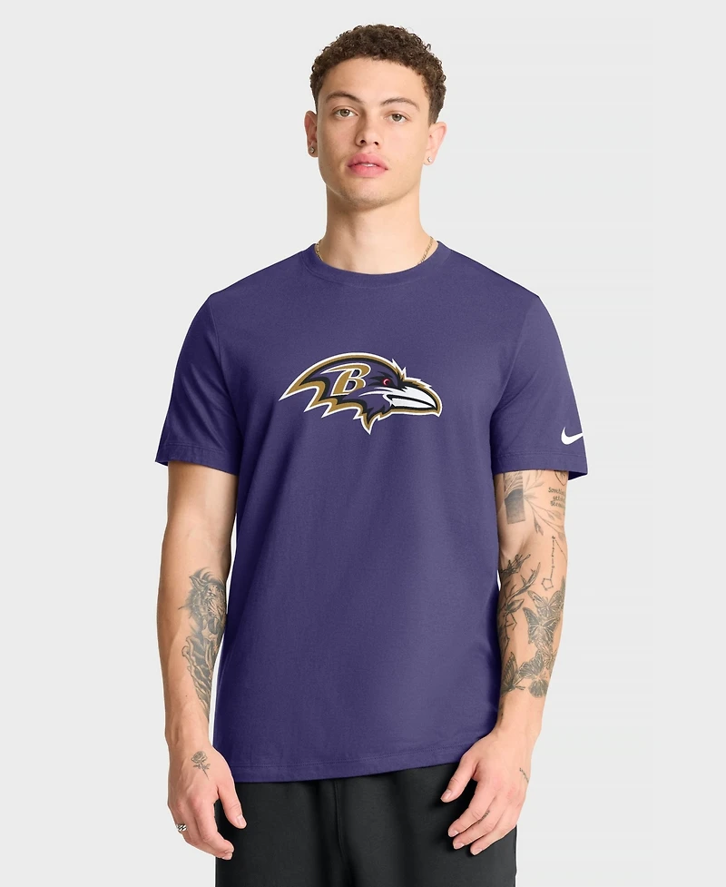 Nike Men's Baltimore Ravens Logo Essential Crewneck T-Shirt