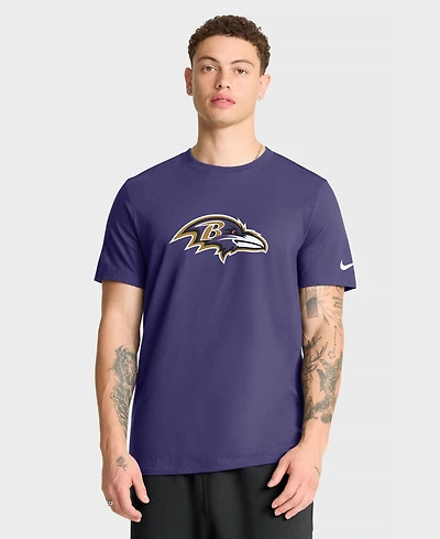 Nike Men's Baltimore Ravens Logo Essential Crewneck T-Shirt