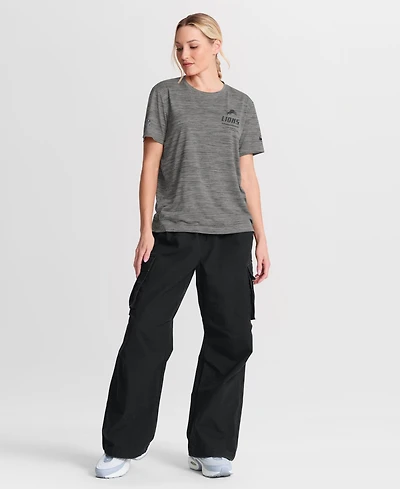 Nike Women's Detroit Lions Sideline Velocity Crewneck T-Shirt