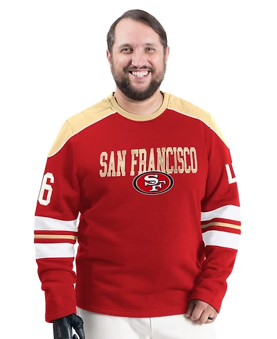 G-iii Sports by Carl Banks Men's San Francisco 49ers Adaptive Lord Stanley Crewneck Sweatshirt