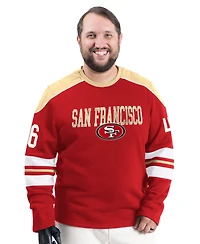 G-iii Sports by Carl Banks Men's San Francisco 49ers Adaptive Lord Stanley Crewneck Sweatshirt