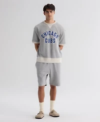 Fanatics Men's Chicago Cubs Iconic Terry Relaxed Fit Short-Sleeve Sweatshirt