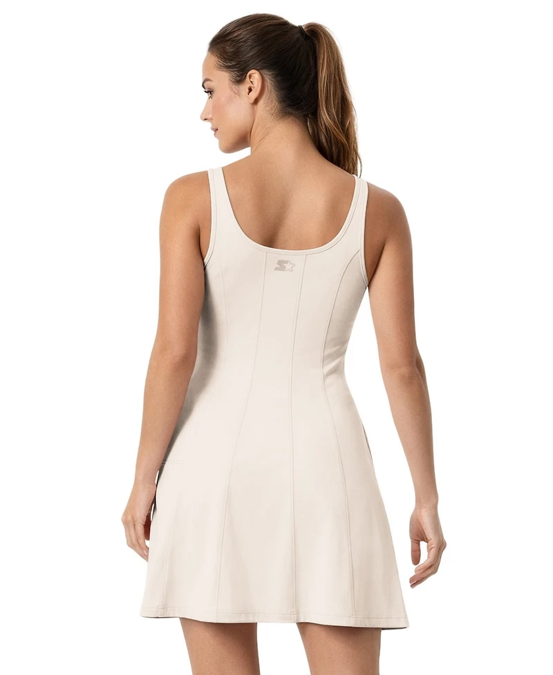 Starter Women's Las Vegas Raiders Mini Scoop Neck Fit & Flare Dress