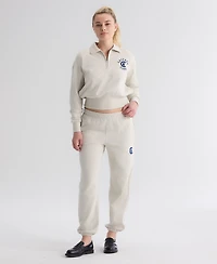 Fanatics Women's Chicago Cubs Iconic High-Rise Tapered-Leg Track Pants