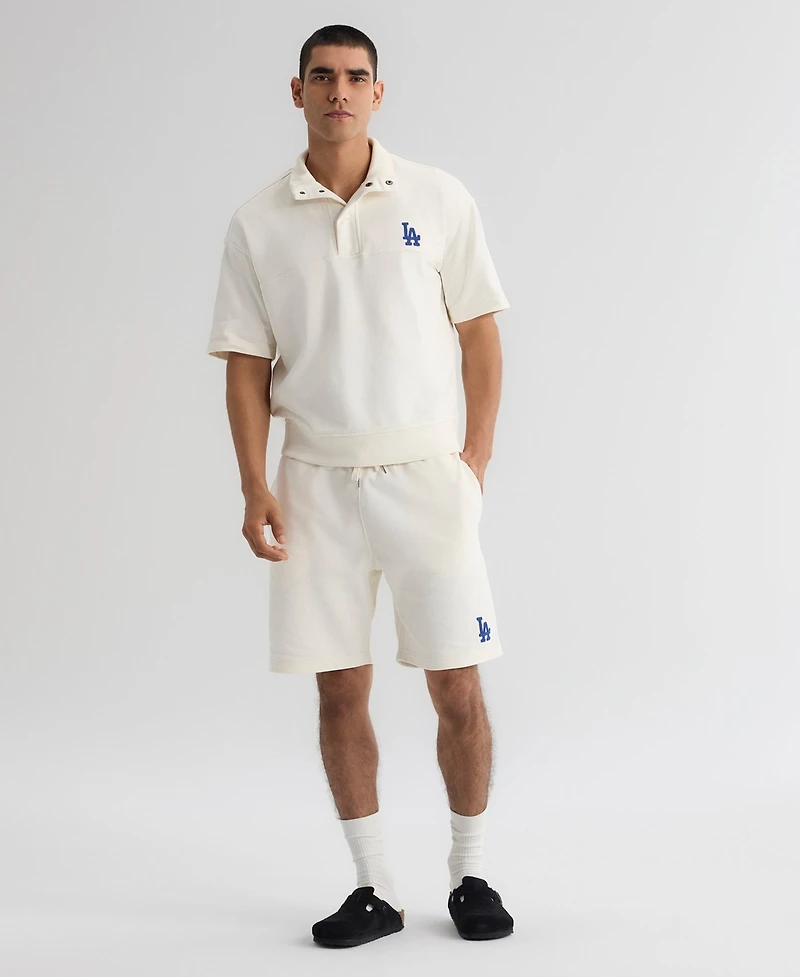 Fanatics Men's Los Angeles Dodgers Iconic Collection Mock Neck Short-Sleeve Pullover