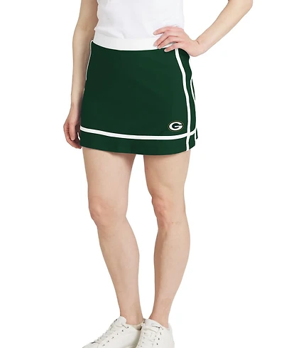 Wear by Erin Andrews Women's Green Bay Packers Stripe Elastic-Waist Skort