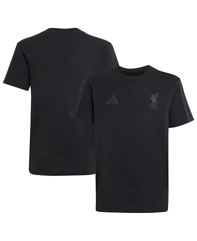 adidas Boys' and Girls' Liverpool Embroidered-Crest Short-Sleeve T-Shirt