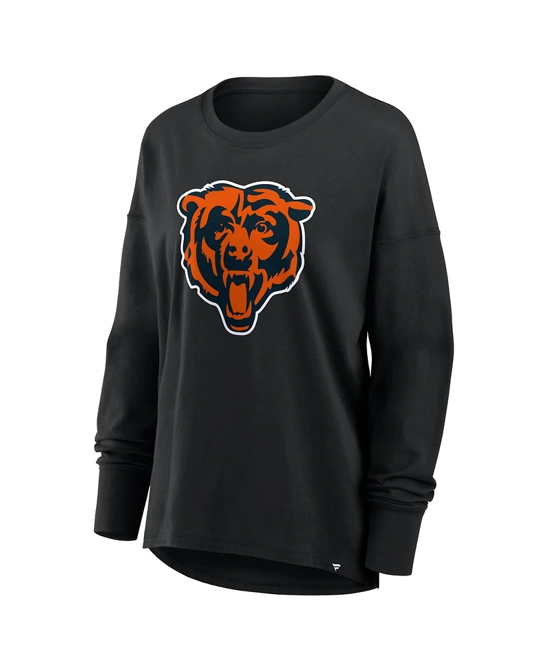 Fanatics Women's Chicago Bears Essential Long-Sleeve Crewneck T-Shirt