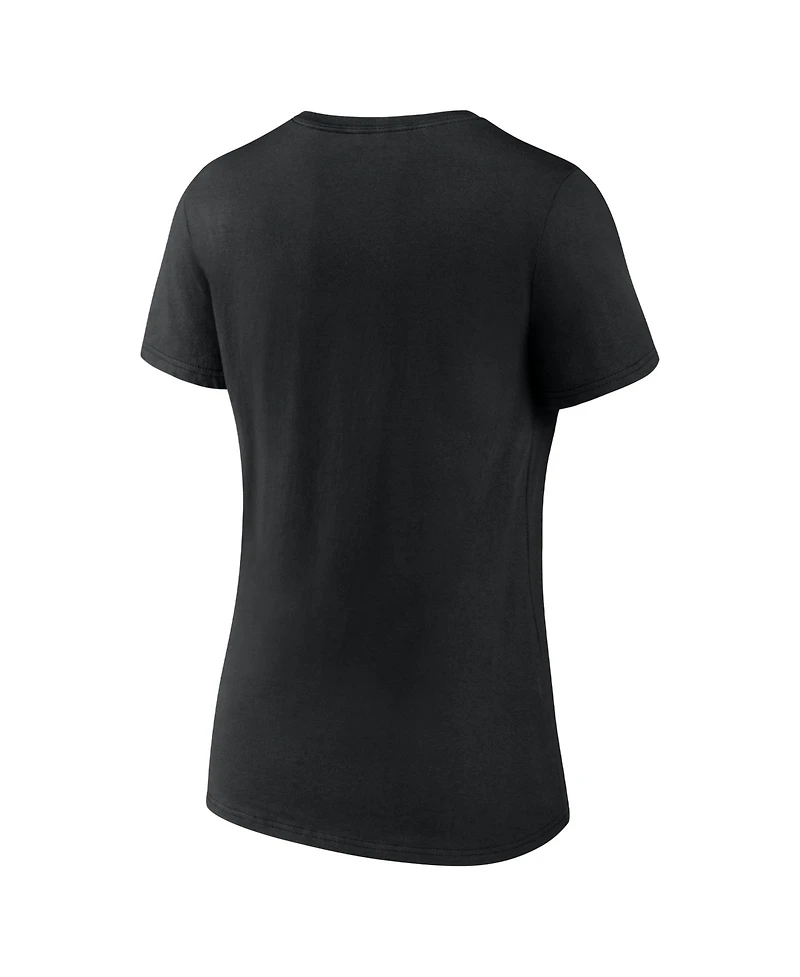 Logo Athletic Women's Baltimore Ravens Primary V-Neck Short-Sleeve T-Shirt