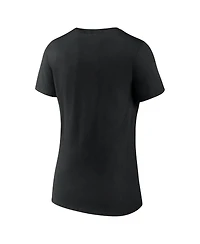 Logo Athletic Women's Baltimore Ravens Primary V-Neck Short-Sleeve T-Shirt