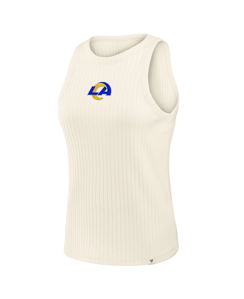 Fanatics Women's Los Angeles Rams Star Play Ribbed Sleeveless Tank Top