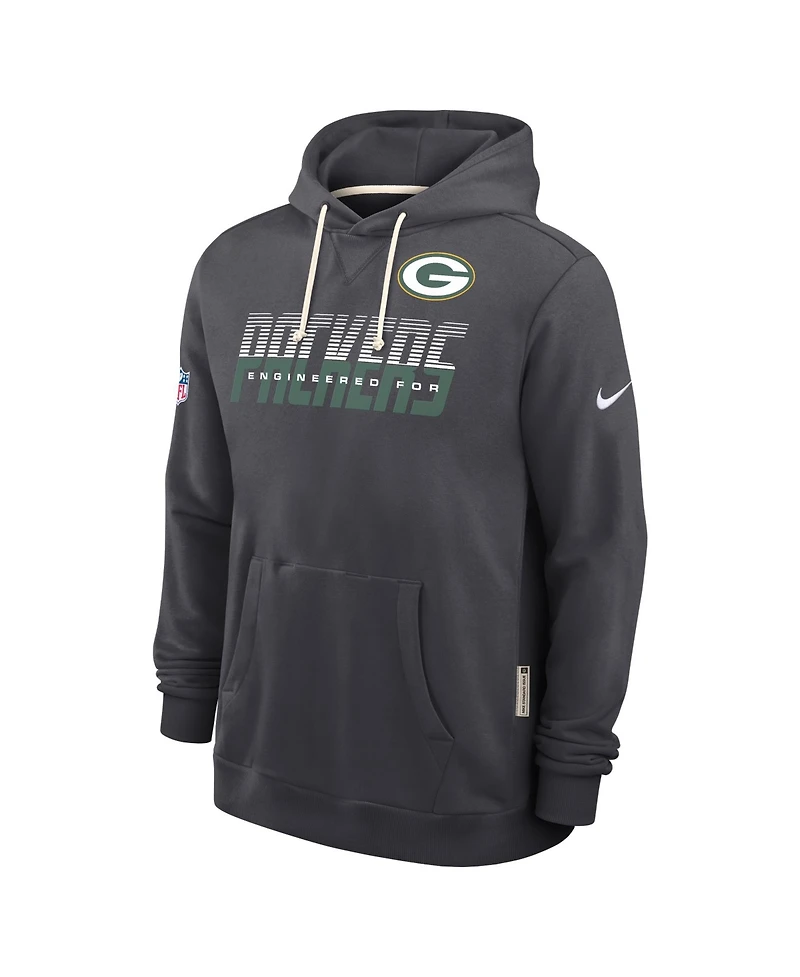 Nike Men's Green Bay Packers Sideline Standard Issue Top Prospect Pullover Fleece Hoodie