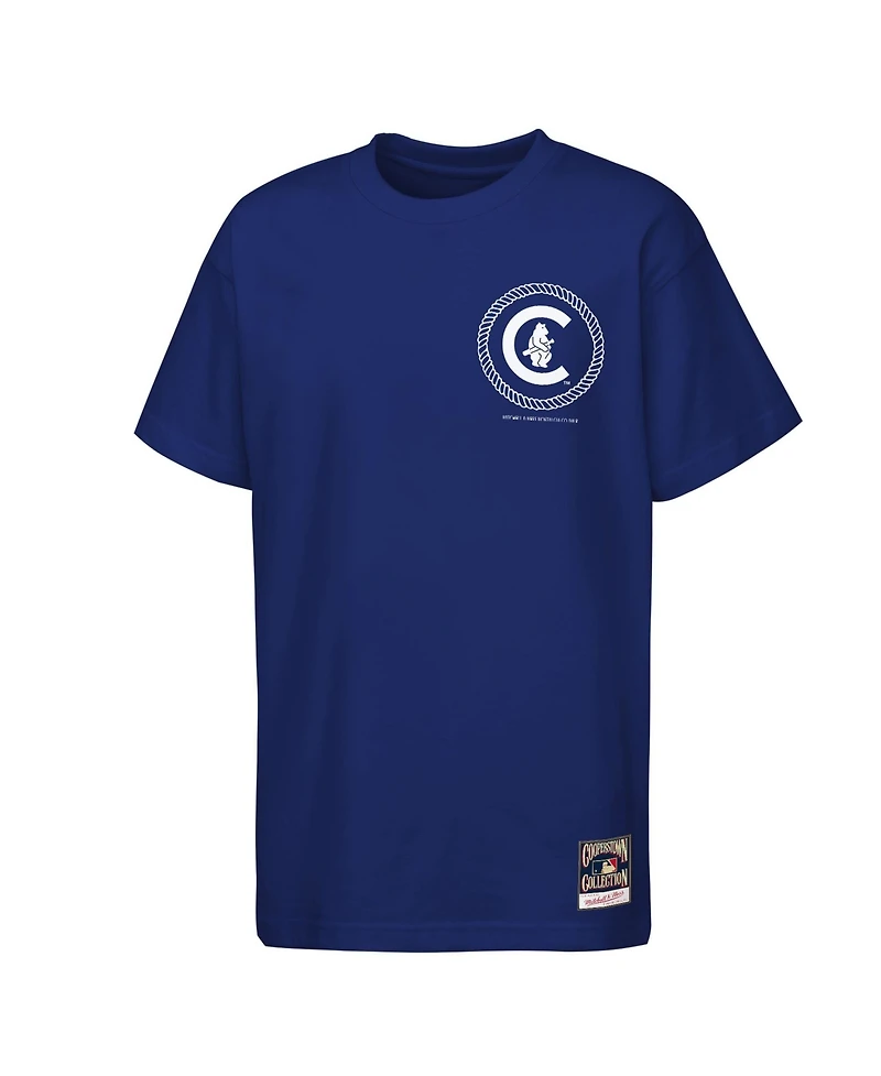 Mitchell & Ness Boys' and Girls' Chicago Cubs Cooperstown Rodeo Rope Vintage T-Shirt