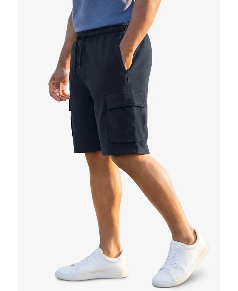 KingSize Men's Ultra-Comfort Fleece Cargo Short