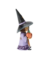 Jim Shore Halloween Witch with Broom Figurine
