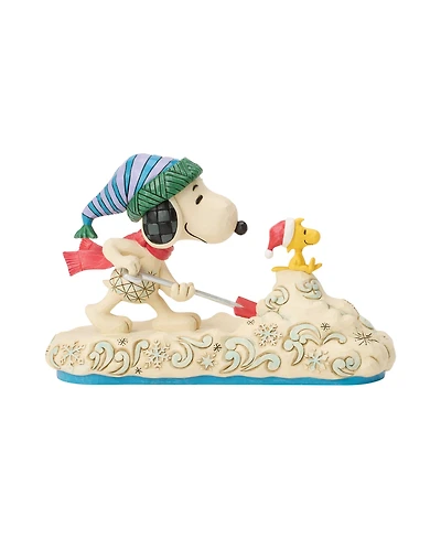 Jim Shore Peanuts Snoopy Shoveling Snow Figurine