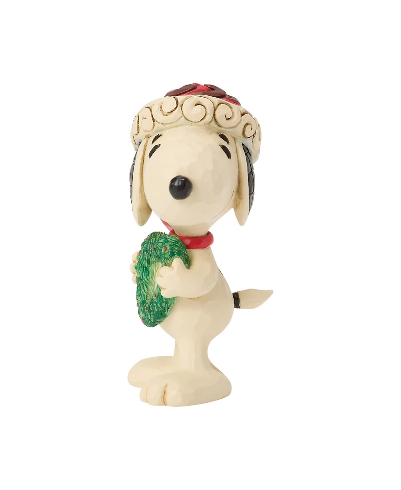 Jim Shore Peanuts Snoopy with Heart Wreath Figurine