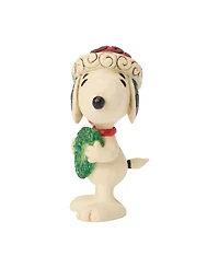 Jim Shore Peanuts Snoopy with Heart Wreath Figurine