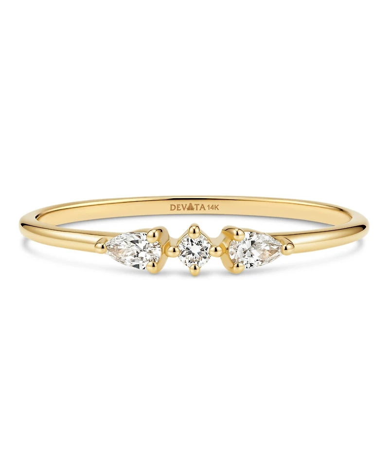 Devata Trio Ring 14K Gold