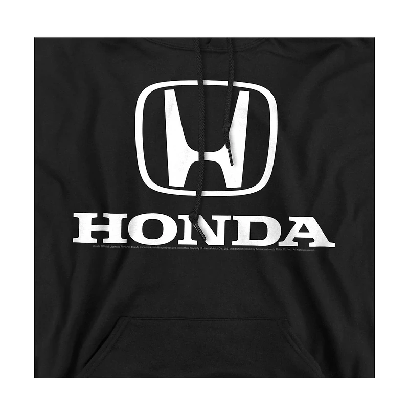 Honda Men's Standard Logo Graphic Cotton-Polyester Blend Pull-Over Hoodie