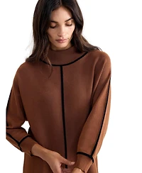 Phase Eight Women's Hallie Mock-Neck Long-Sleeve Sweater Dress