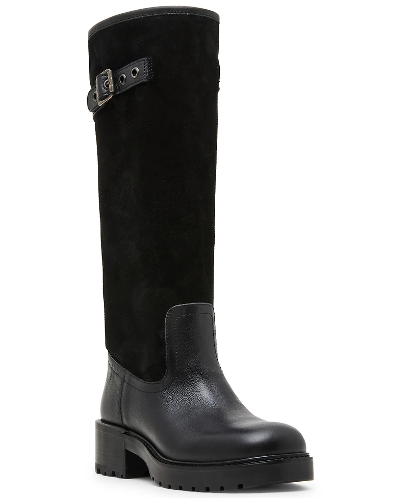 Steve Madden Women's Ramble Lug-Sole Tall Riding Boots