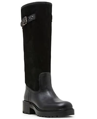 Steve Madden Womens Ramble Lug Sole Tall Riding Boots Regular Wide Calf
