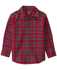 Carter's Toddler Boys' 2T-5T Long-Sleeve Plaid Button-Down Shirt