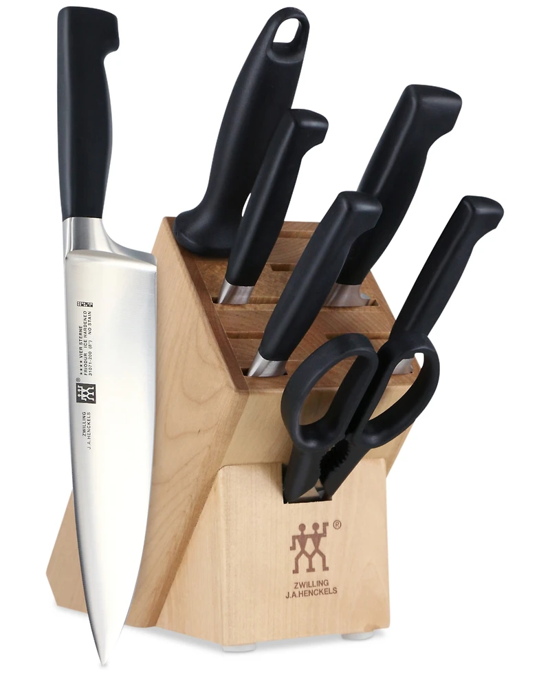 Zwilling Four Star 8pc Knife Block Set