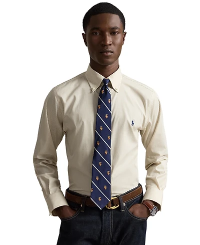 Polo Ralph Lauren Men's Custom Fit Plaid Oxford Long-Sleeve Shirt