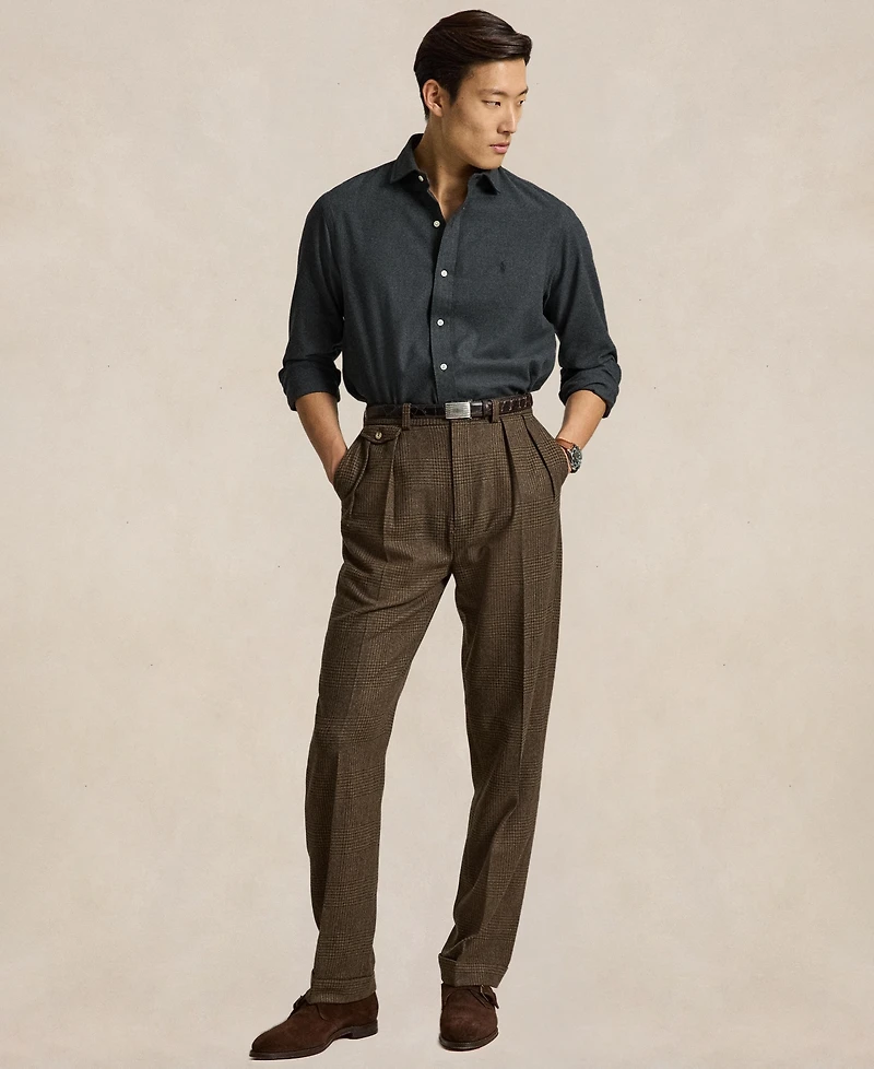 Polo Ralph Lauren Men's Classic Fit Long-Sleeve Cotton-Blend Twill Shirt