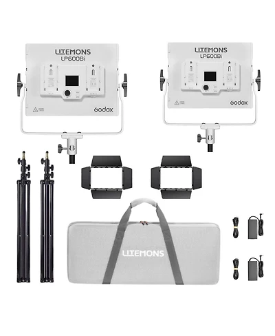 Godox Litemons LP600Bi Bi-Color Led 2-Light Panel Kit for Cameras