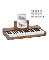 Mecale 37-Key Extended Range Wooden Kids Digital Piano, Ages 3+