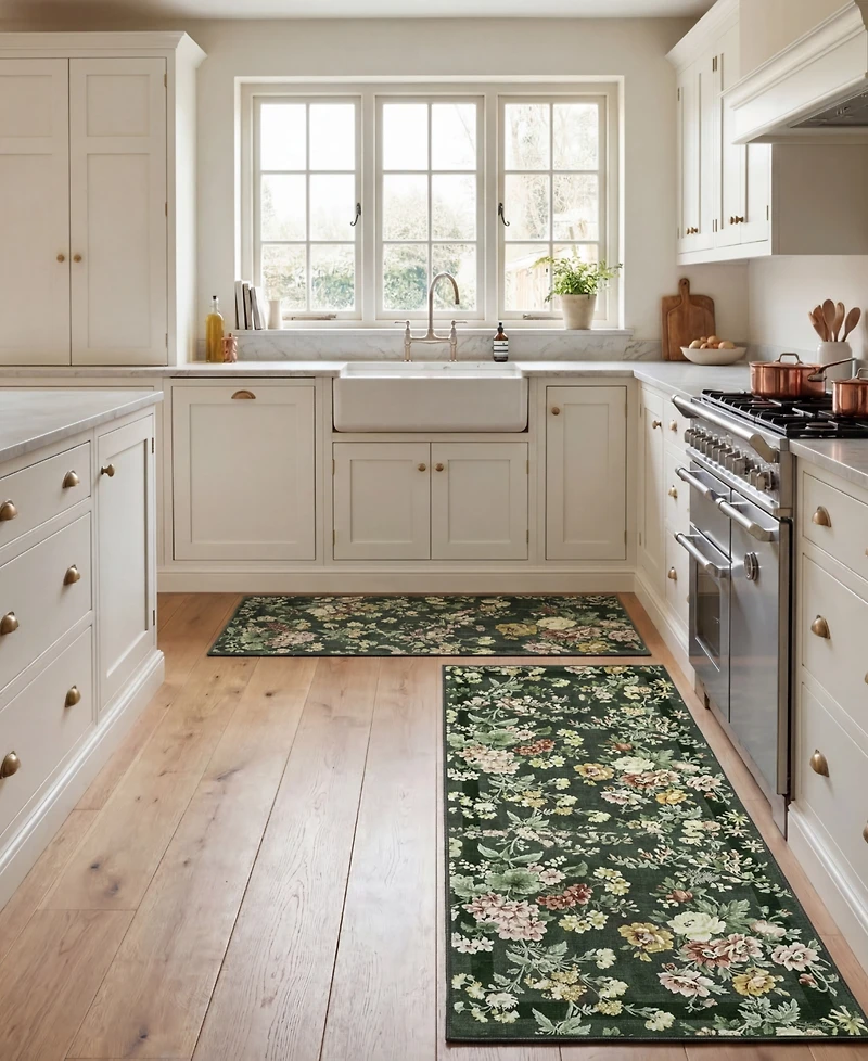 Laura Ashley Serene Dream Floral 2-Piece Rug Set