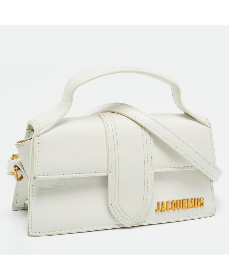 Pre-Owned Jacquemus Women's Le Bambino Mini Leather Top Handle Bag