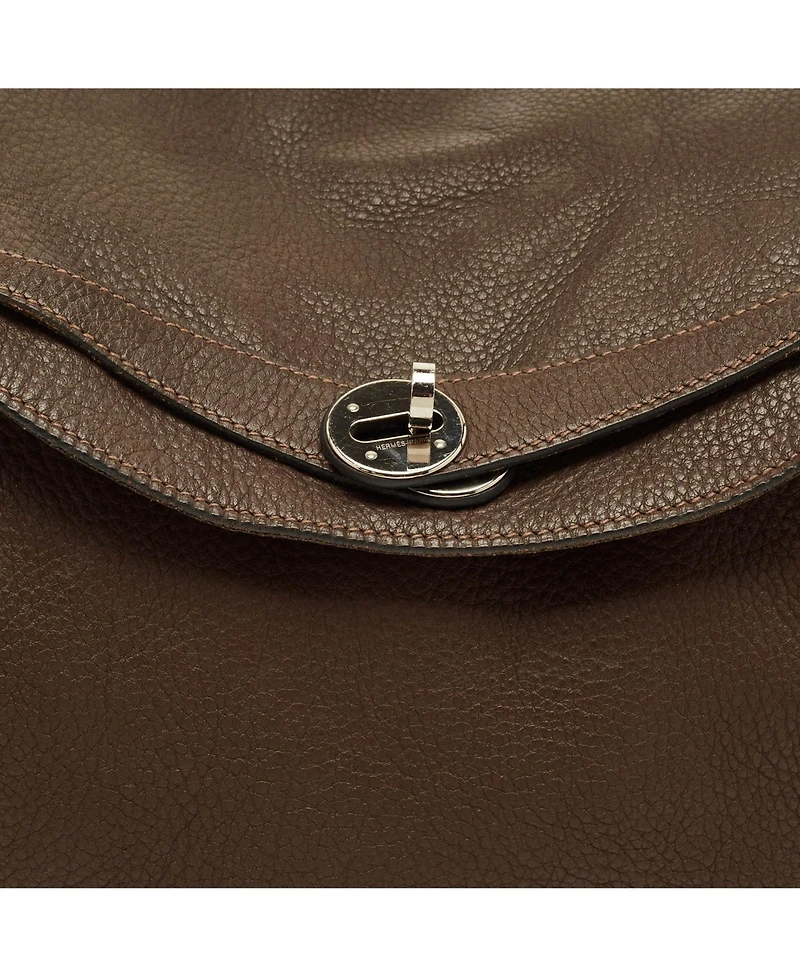 Pre-Owned Hermes Women's Lindy 34 Palladium Finish Togo Leather Shoulder