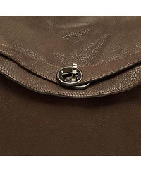 Pre-Owned Hermes Women's Lindy 34 Palladium Finish Togo Leather Shoulder
