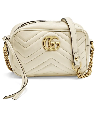 Pre-Owned Gucci Women's Gg Marmont Mini Matelasse Leather Camera Bag