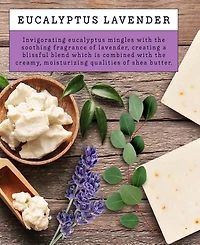 Lovery Handmade Goat Milk Soap Bars Made in Usa with Organic Shea Butter - Eucalyptus Lavender Scent, 3 Pack