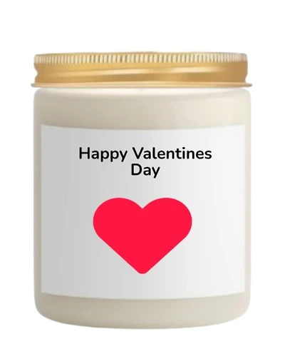 Lovery Valentines Day Vanilla Scented Soy Wax Candle, 10oz