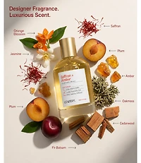 LoveryPlus Saffron + Amber Eau de Parfum 2pc Fragrance Gift Set, 3.4 fl oz Perfume Spray