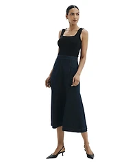 Finery London Women's Dana Denim Midi A-Line Skirt
